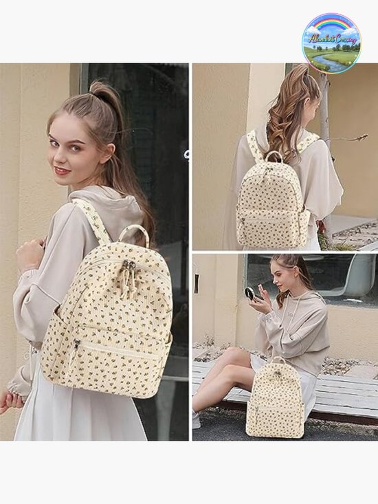 Water-Resistant Mini Backpack Purse Shoulder Bag for School Travel main image 7